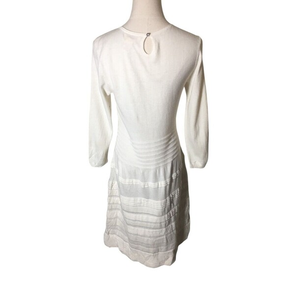 Sundance Dress Women's Size Medium White Cotton Silk Blend Knee Length - Picture 2 of 5